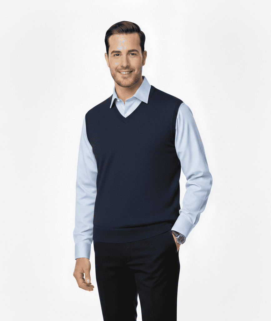 Pulover sin manga para caballero